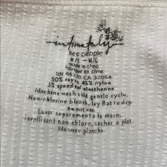 Solid Rib Brami in White Free People - M - Picture 8 of 8